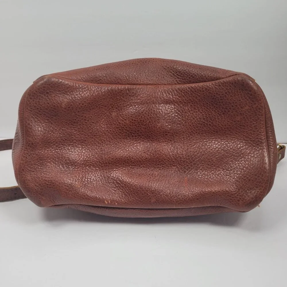 Portland Leather Co Women's Brown Leather Crossbody Bag - Picture 10 of 12